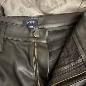 J.Crew Black Leather Pants